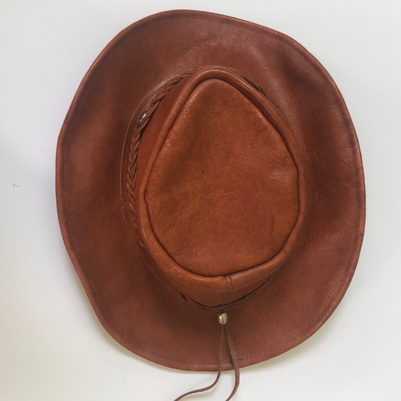 North Star Brown Leather Hat Size L - Picture 10 of 13